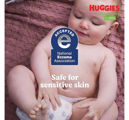 Huggies Natural Care Sensitive Baby Wipes, Unscented, Hypoallergenic, 99% Purified Water, 12 Flip-Top Packs (768 Wipes Total), Packaging May Vary - Image 3