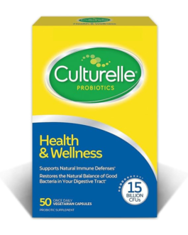 Culturelle Health & Wellness Daily Probiotic Supplement For Men & Women, Helps Support Your Immune System, Occasional Diarrhea, Gas & Bloating, 15 Billion CFUs, Non-GMO, 50 Count