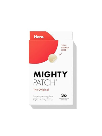 Hero Cosmetics Mighty Patch™ Original Patch - Hydrocolloid Acne Pimple Patch for Covering Zits and Blemishes, Spot Stickers for Face and Skin (36 Count)