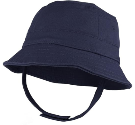 Trendy Apparel Shop Infant Baby's 100% Cotton Bucket Hat with Adjustable Chin Strap - Image 2