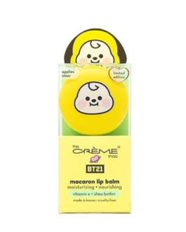 The Crème Shop | BT21 Baby – CHIMMY Macaron Lip Balm Vitamin E Shea Butter – Banana Milk (Clear)