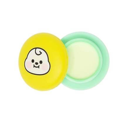 The Crème Shop | BT21 Baby - CHIMMY Macaron Lip Balm Vitamin E Shea Butter - Banana Milk (Clear) - Image 3